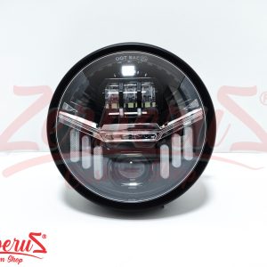 Faro Delantero Negro + Led Daymaker MD-3