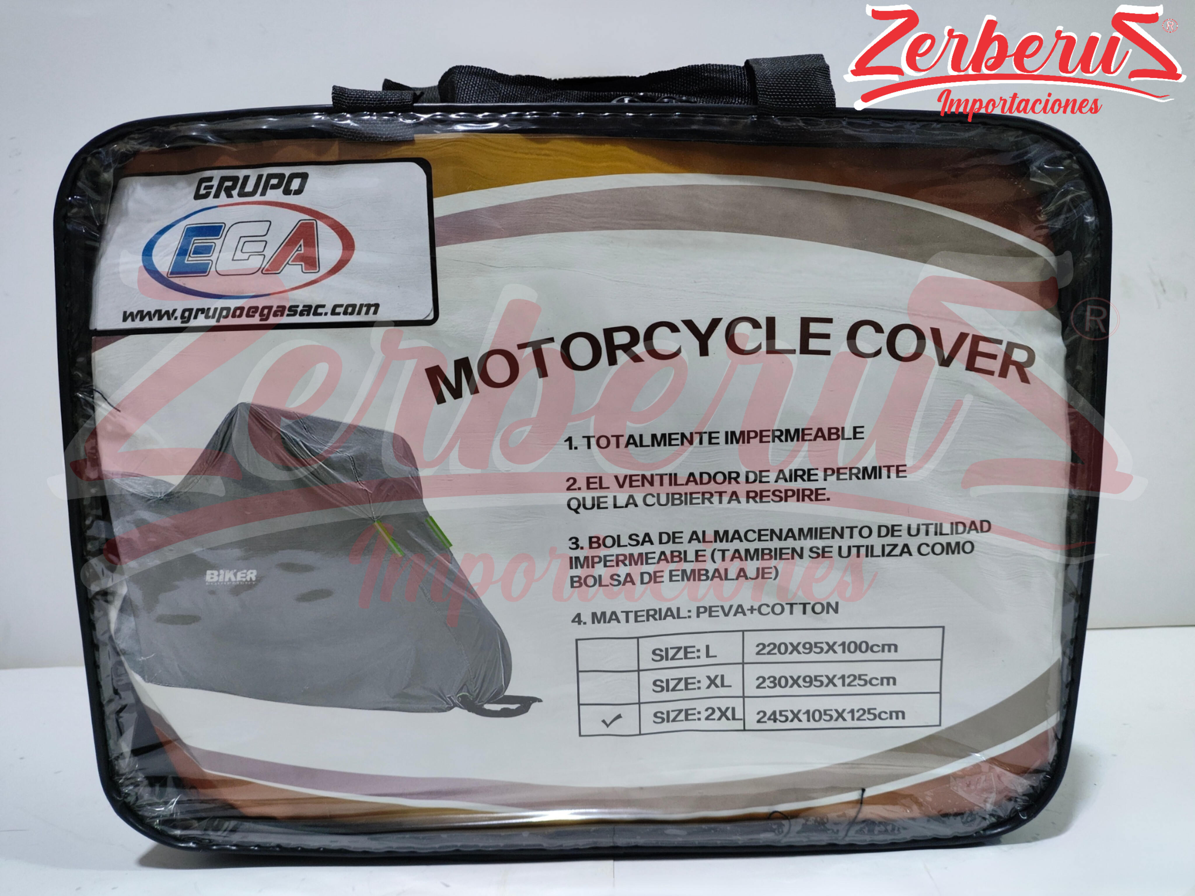 Cobertor Impermeable para Moto Custom XXL
